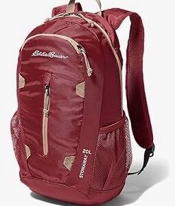 BAckPack-Stowaway Packable Backpack-Made from Ripstop Polyester, Maroon 20L