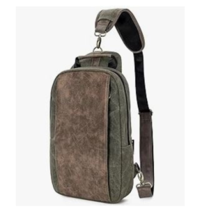 BAckPacks- Sling Backpack Crossbody Bag for Men Waxed Canvas