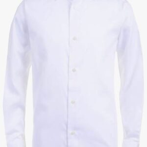 b-c-Calvin Klein Boys' Long Sleeve Sateen Dress Shirt Style with Buttoned Cuffs & Shirttail Hem