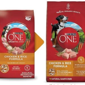 dog-Purina ONE Chicken and Rice Formula Dry Dog Food - 40 lb. Bag