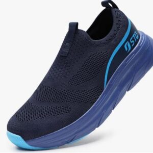 g-s-STQ Slip on Sneakers Women Walking Shoes with Arch Support Memory Foam