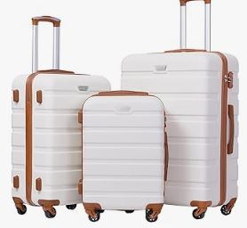 luggage-Luggage 3 Piece Set Suitcase Spinner Hardshell Lightweight TSA Lock
